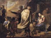 Bernardo Cavallino The adoration of the Magi oil painting on canvas